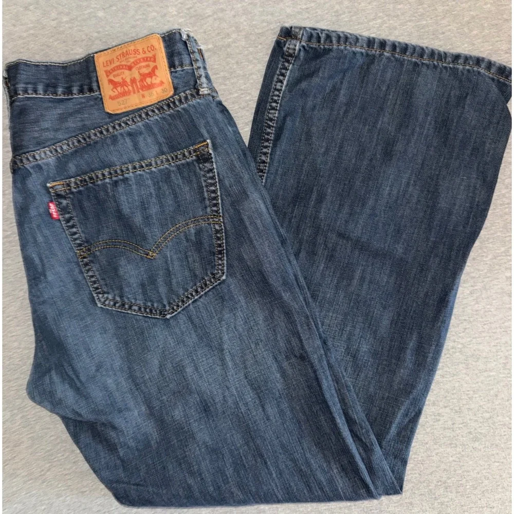 Levi's 527 Mens Slim Bootcut Jeans Size 36x30 very Lightweight Broke In Western